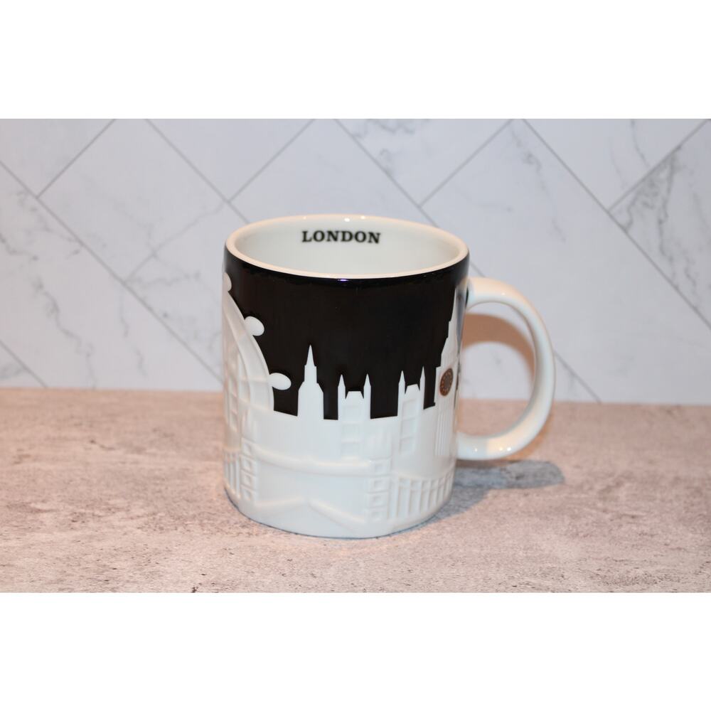 Starbucks LONDON Skyline Series 3D Relief Collectors Coffee Mug Cup 16oz. MINT!!
